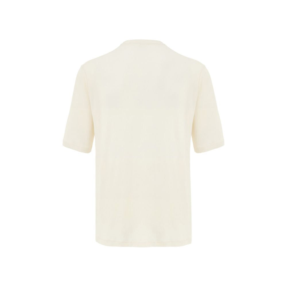 T-shirt Jil Sander crème blanc