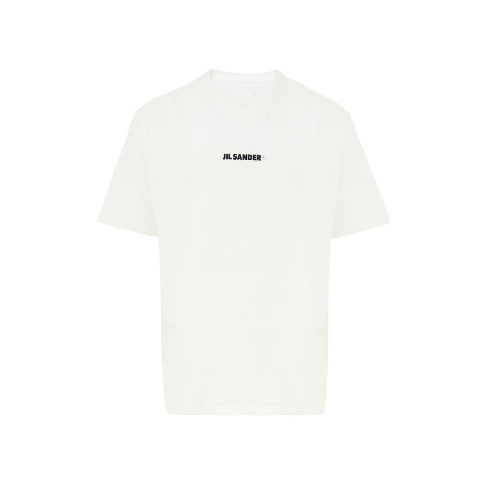 T-shirt blanc logo imprimé blanc
