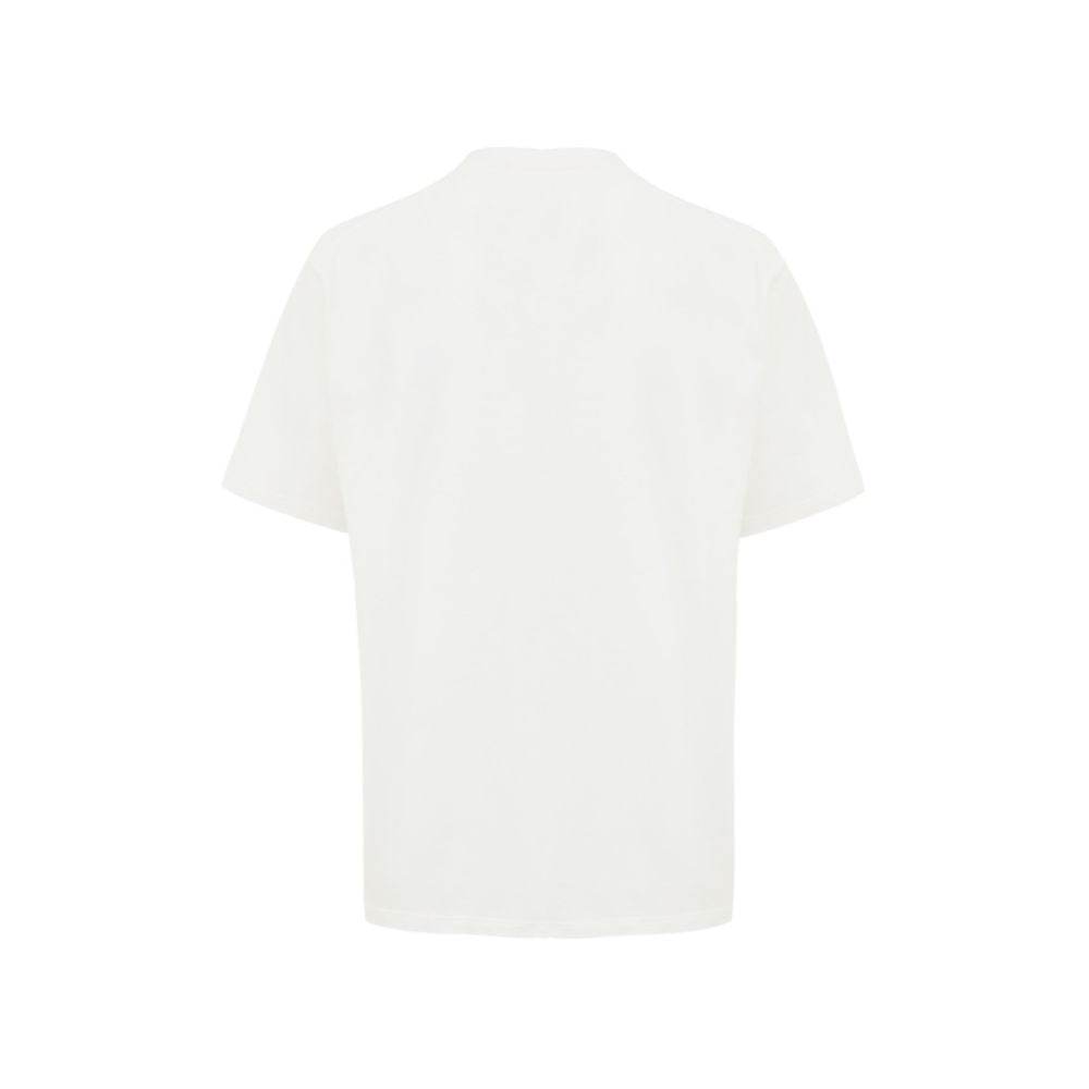 T-shirt blanc logo imprimé blanc