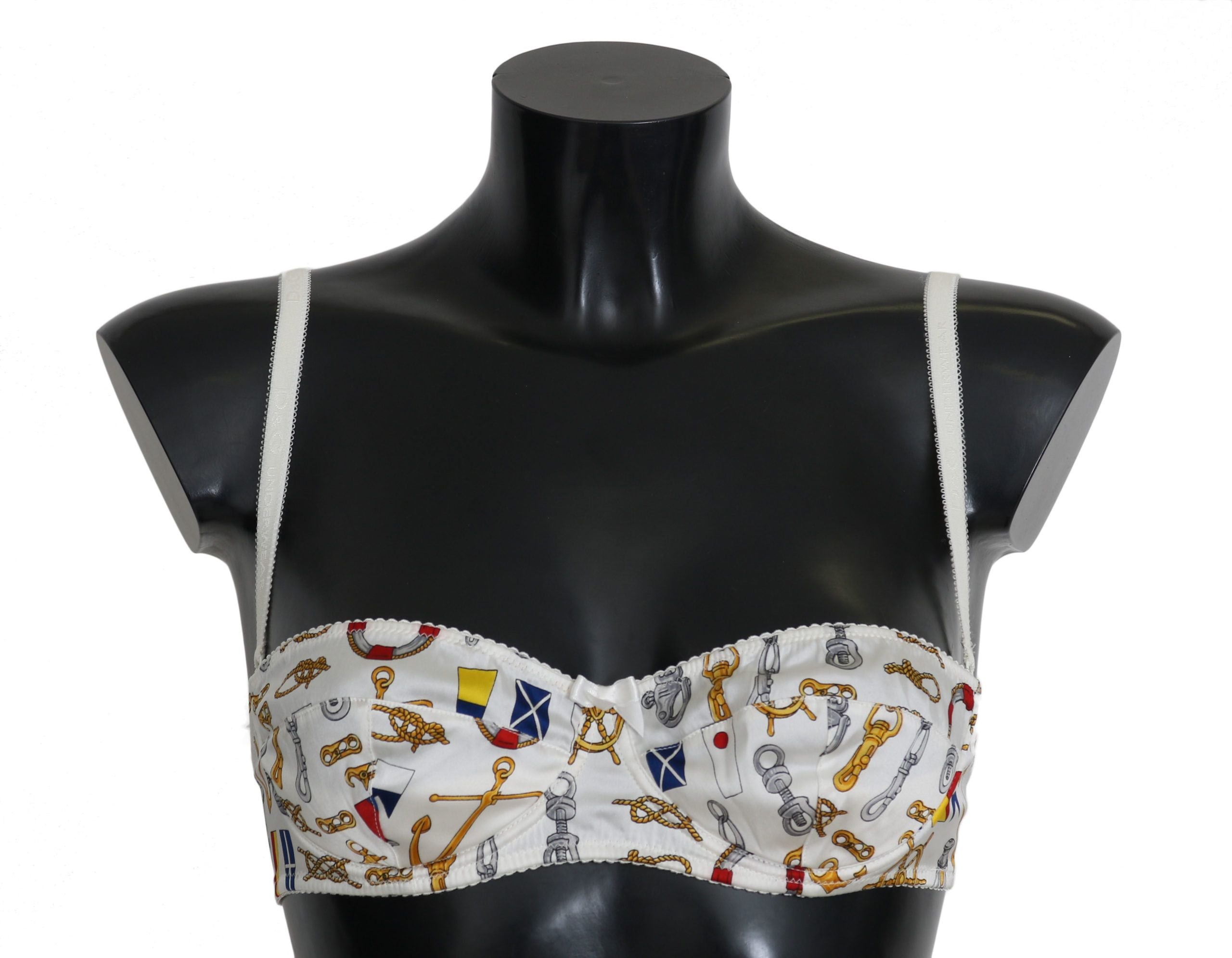 Soutien-gorge Dolce & Gabbana imprimé marin blanc