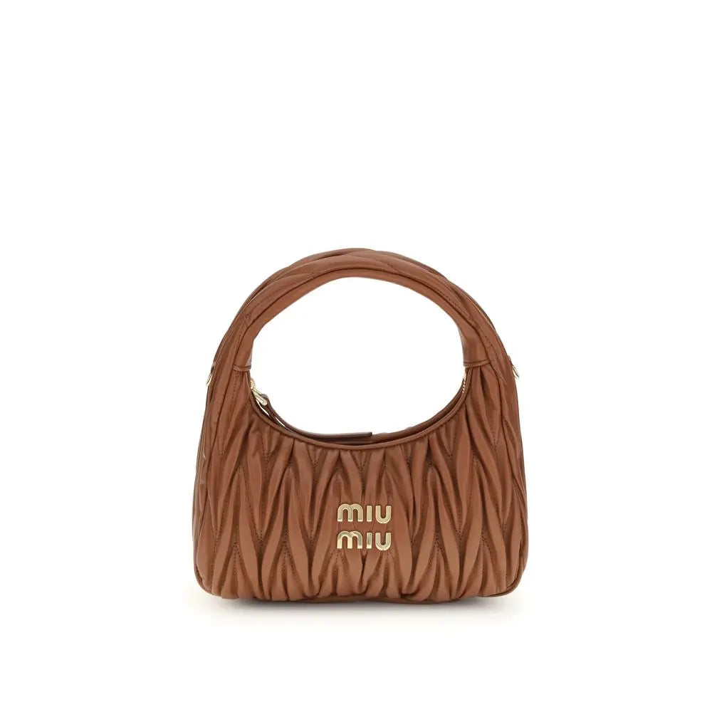 Sac hobo Miu Miu matelassé noir Miu Miu