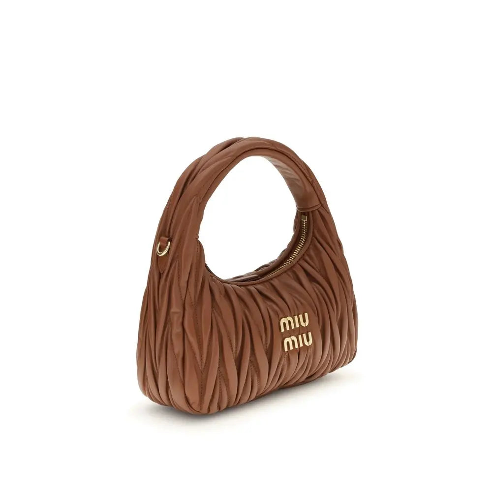 Sac hobo Miu Miu matelassé noir Miu Miu