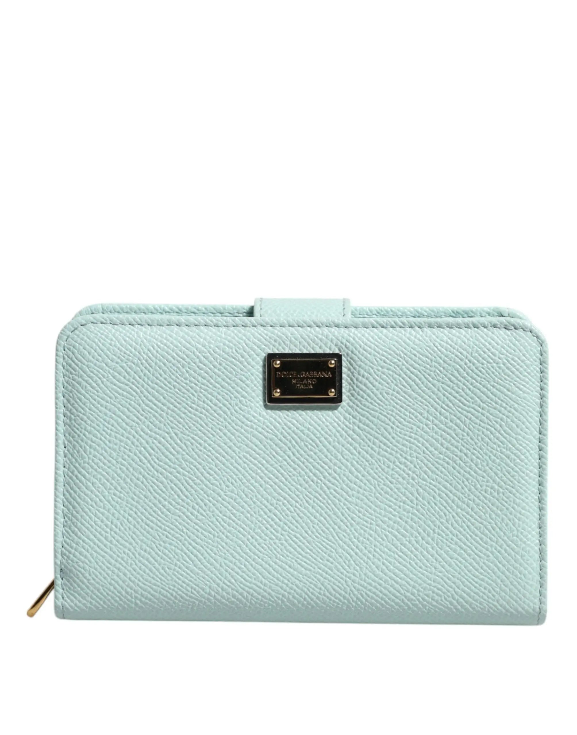 Portefeuille Dolce & Gabbana continental vert menthe Dolce & Gabbana