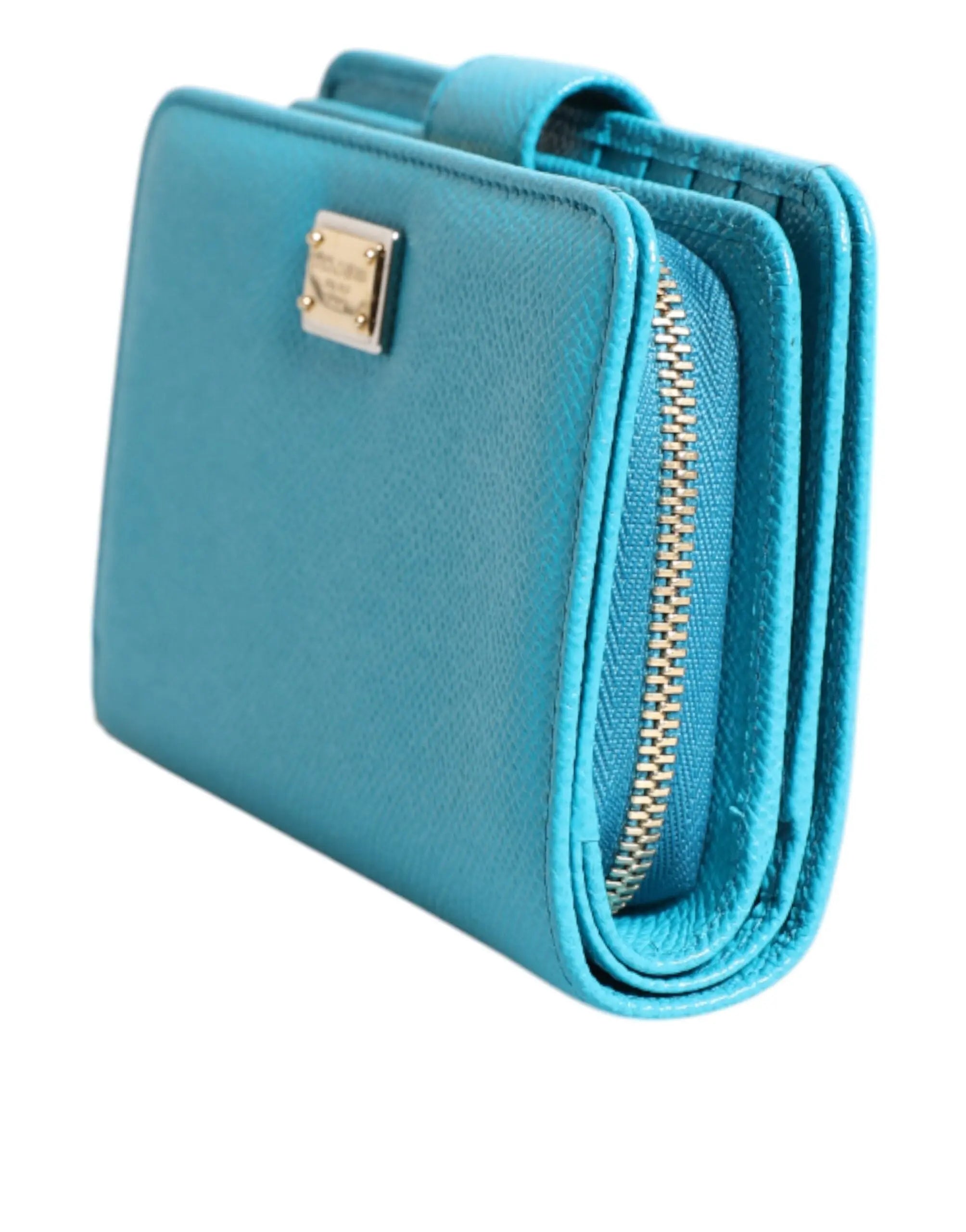 Portefeuille Dolce & Gabbana continental bleu clair Dolce & Gabbana