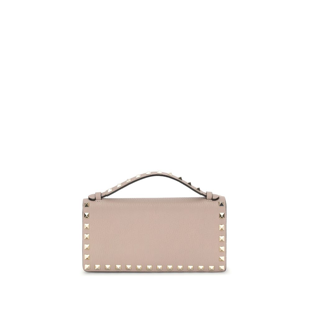 Portefeuille Valentino grained leather noir