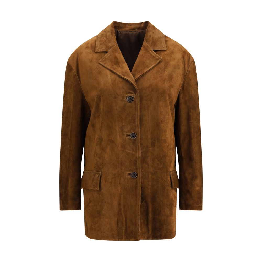 Veste Salvatore Santoro en cuir beige
