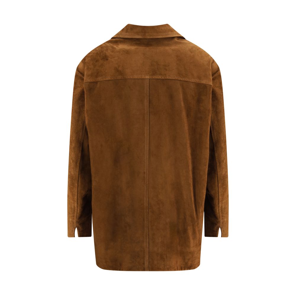 Veste Salvatore Santoro en cuir beige