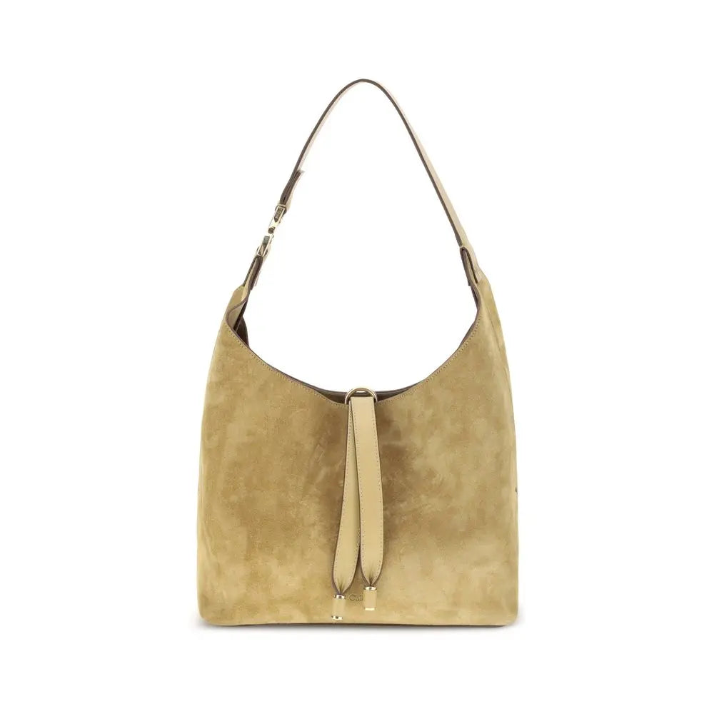 Sac Chloé Marcie en suédine taupe Chloé