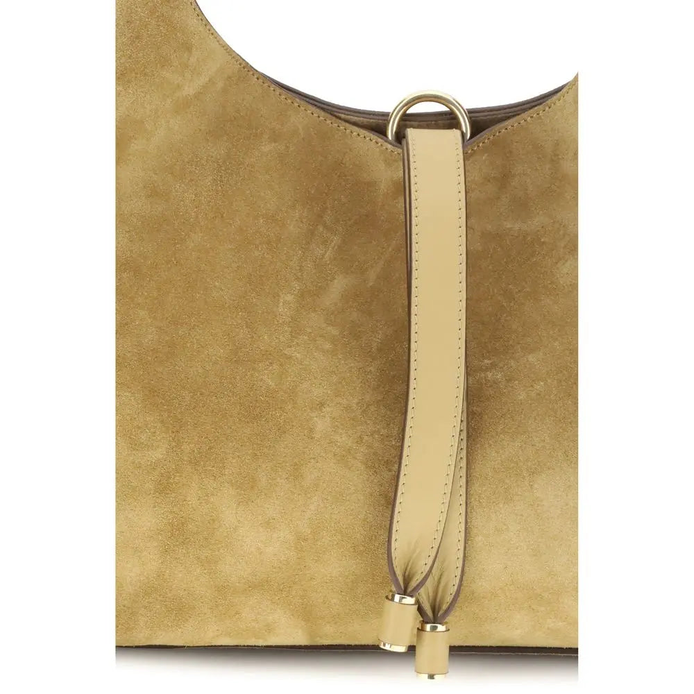 Sac Chloé Marcie en suédine taupe Chloé
