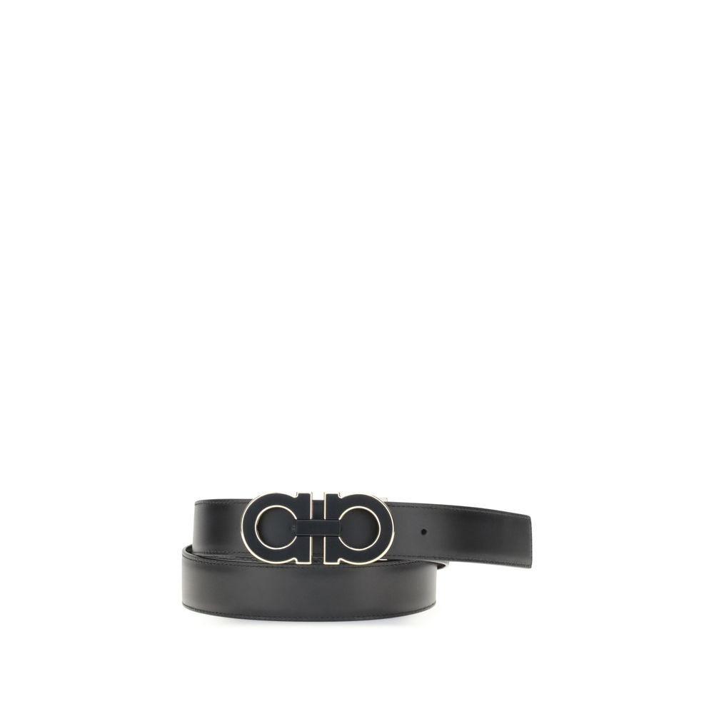 Ceinture Ferragamo Gancini noire