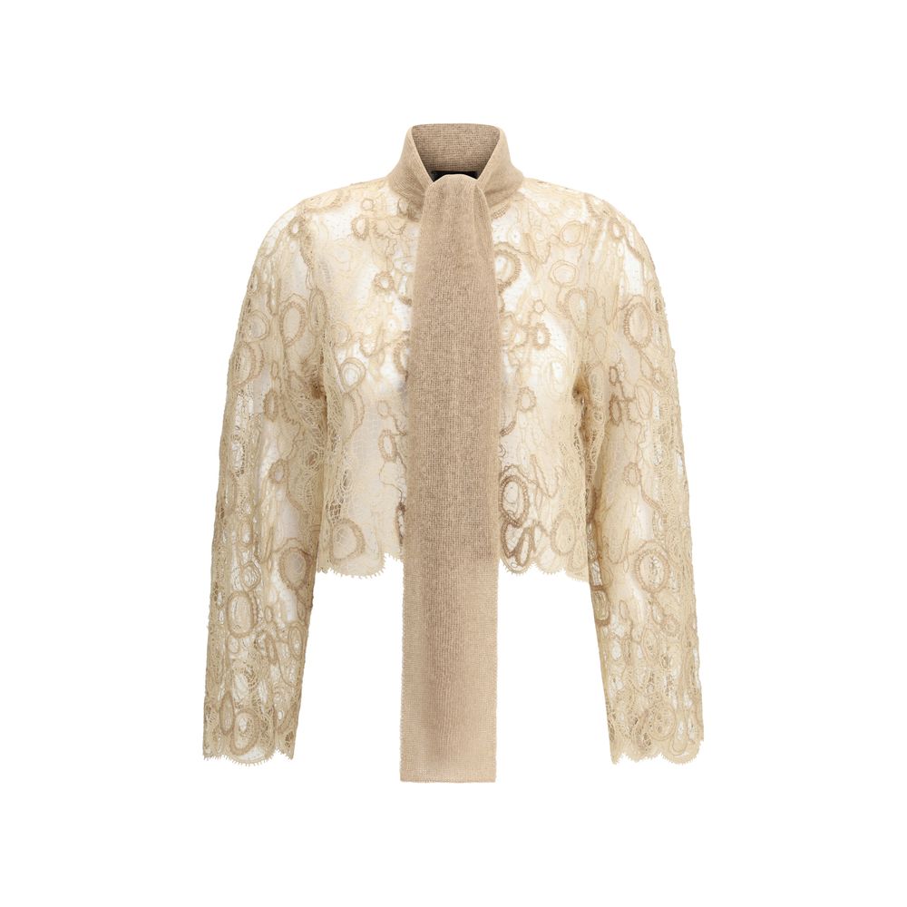 Chemise cropped Fabiana Filippi naturelle