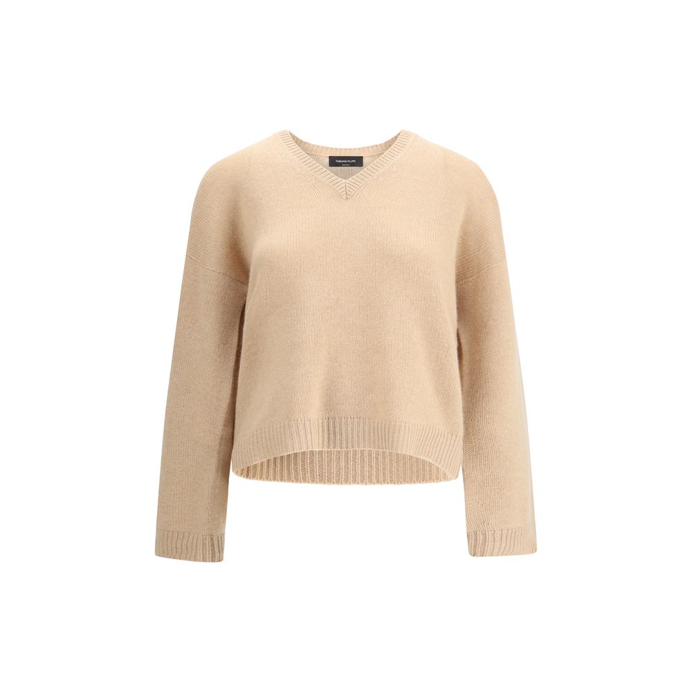 Pull Fabiana Filippi V-neck gris