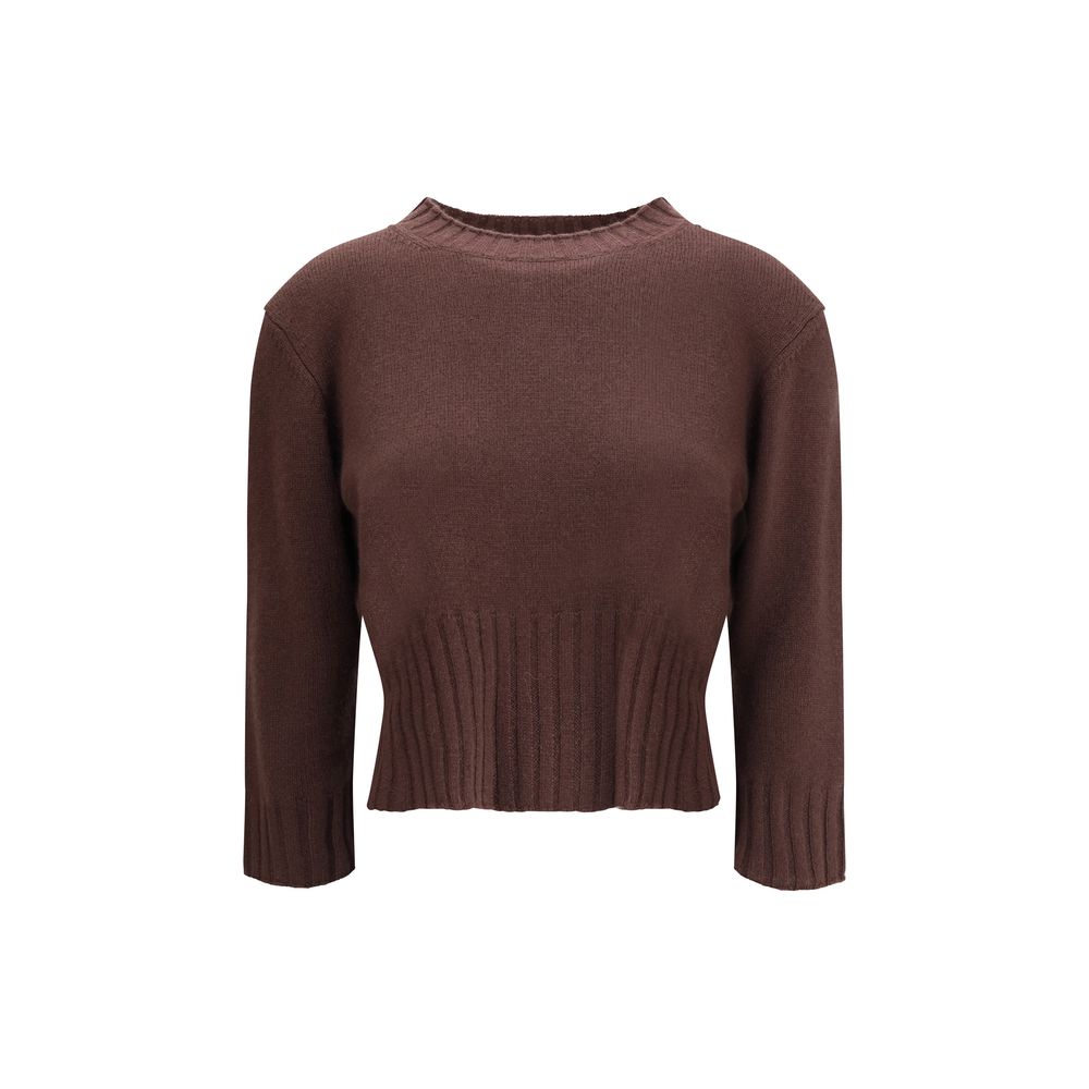 Pull LouLou De Saison crop beige