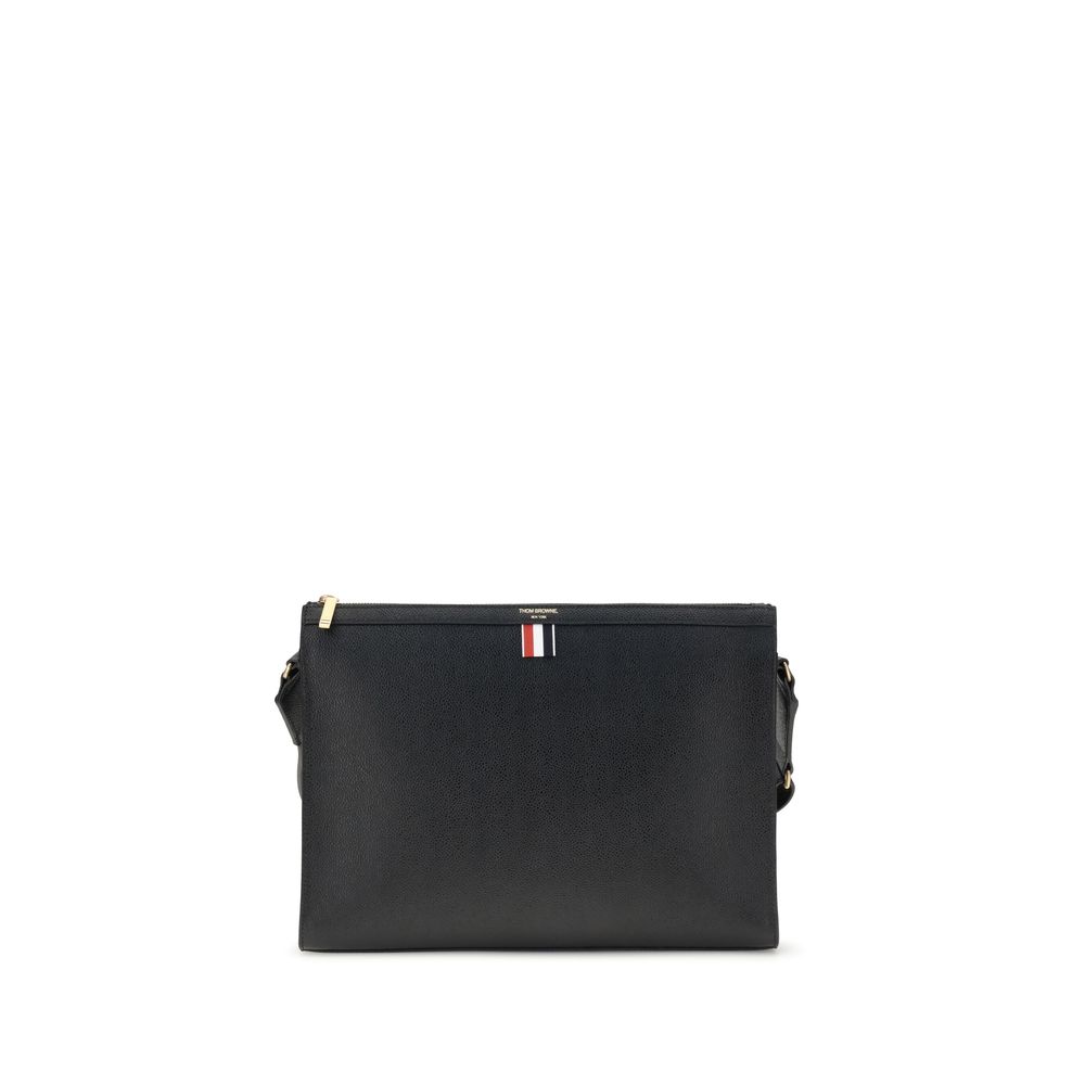 Pochette Thom Browne à bandoulière noire