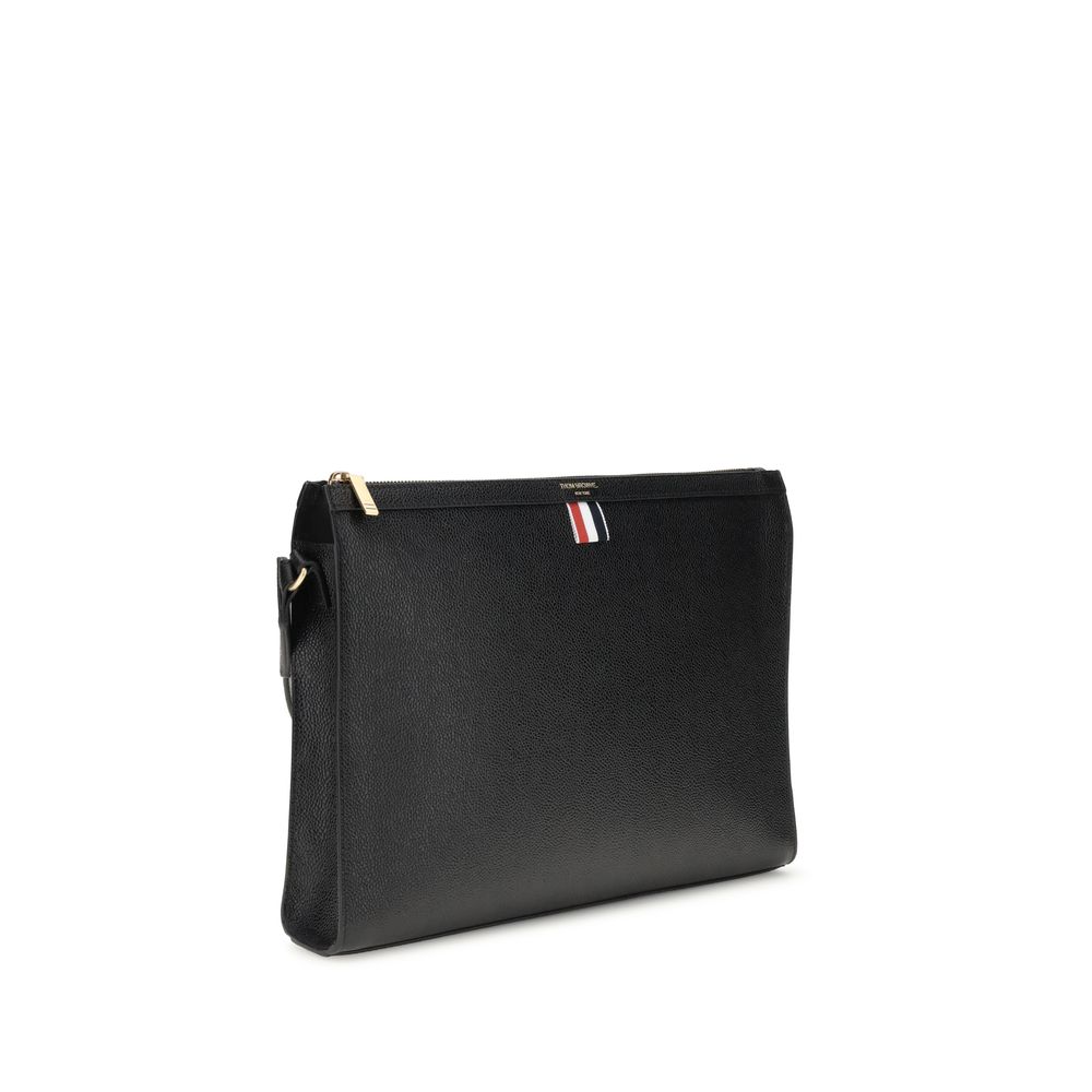 Pochette Thom Browne à bandoulière noire