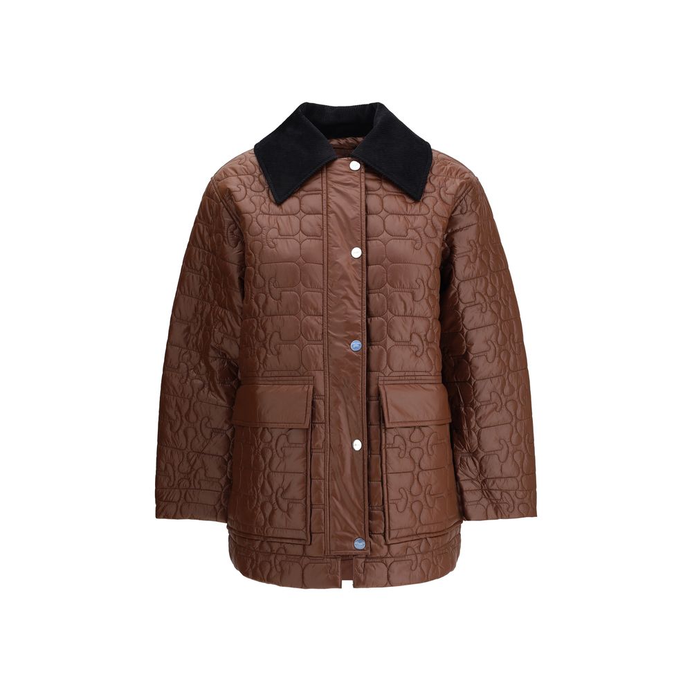 Veste Ganni Quilted kaki