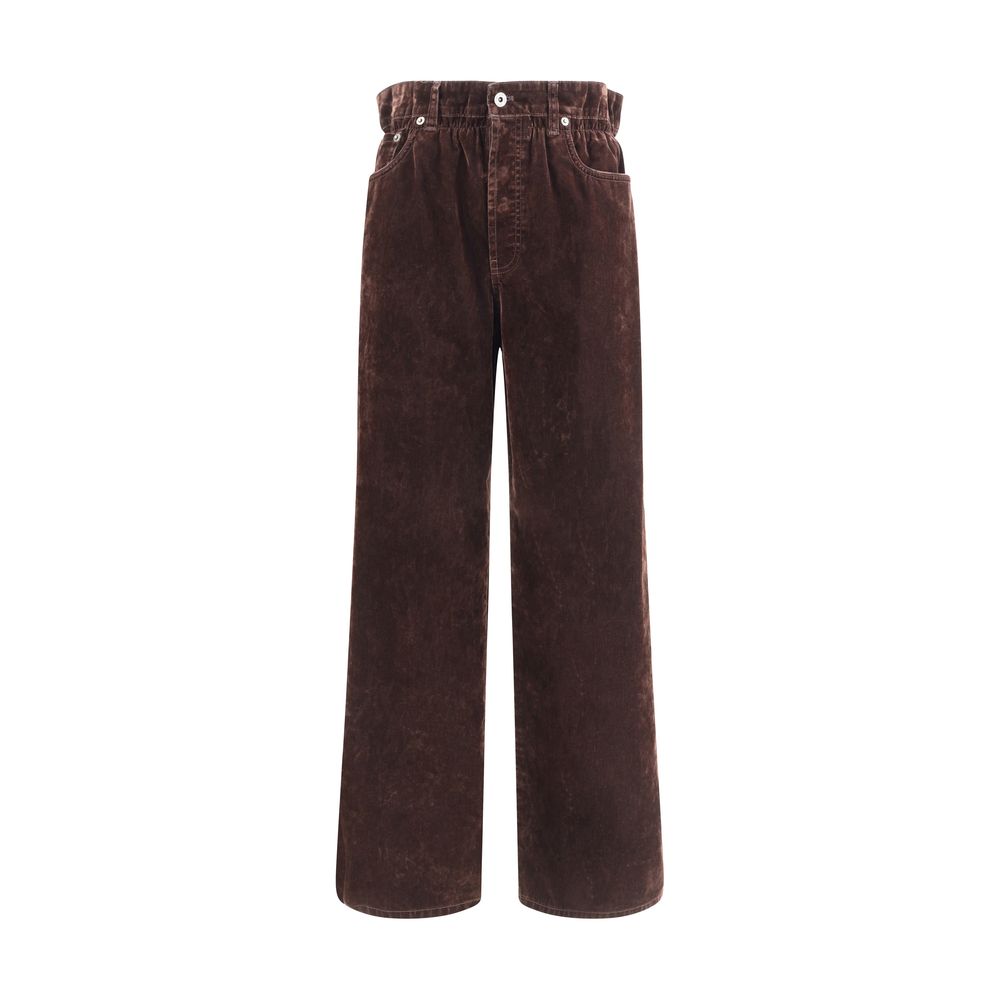 Pantalons Miu Miu en velours noirs