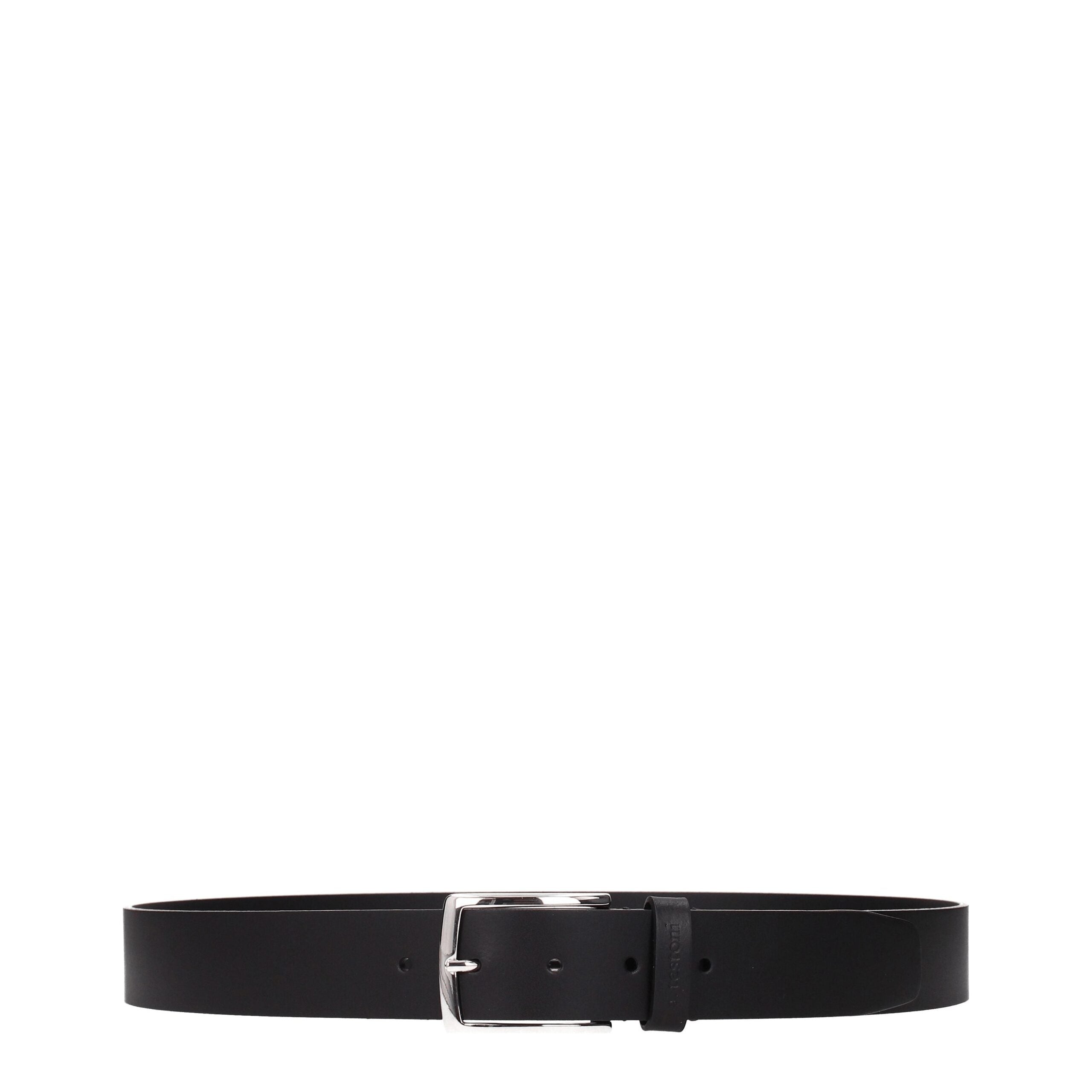 Ceinture Testoni en cuir noire