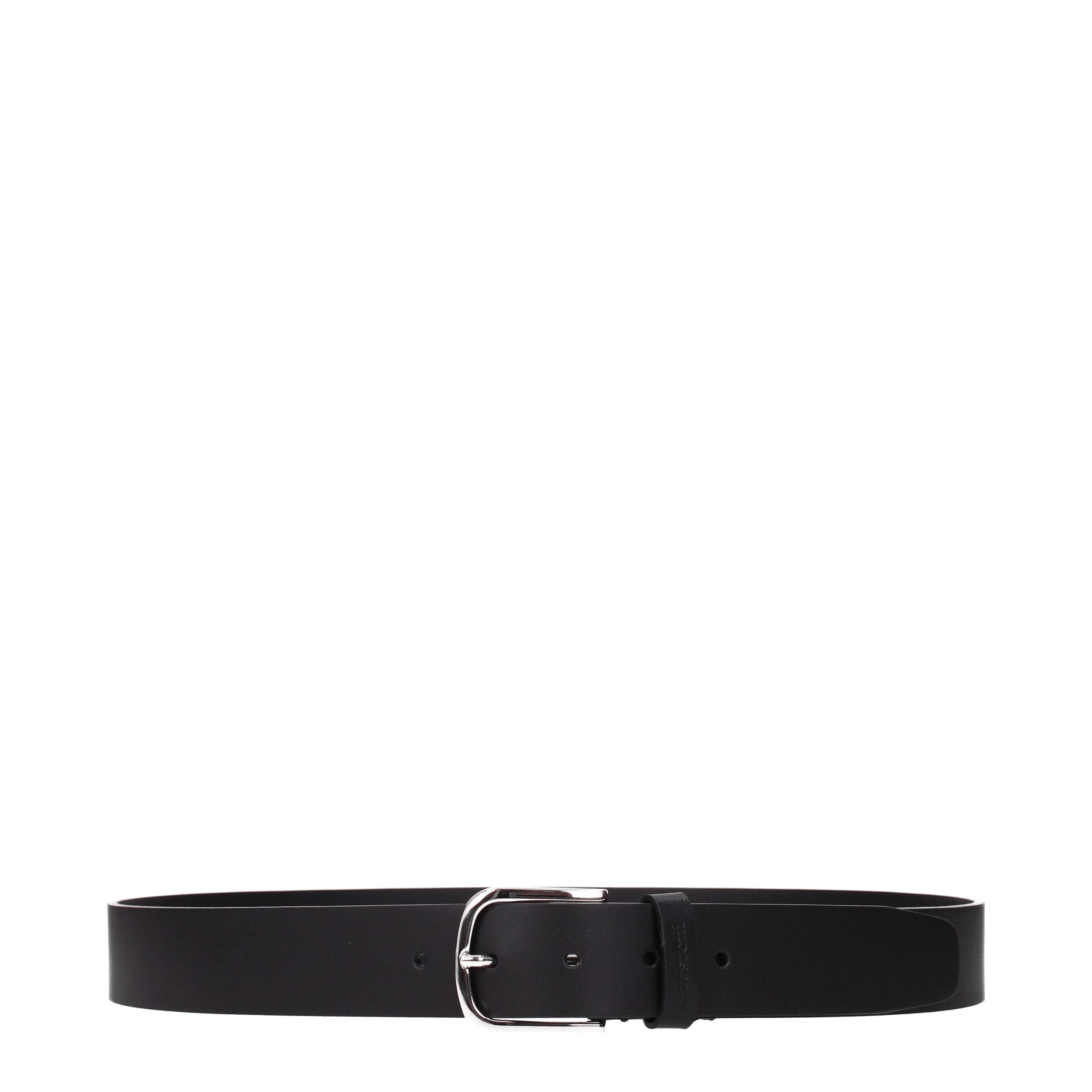 Ceinture Testoni en cuir noire