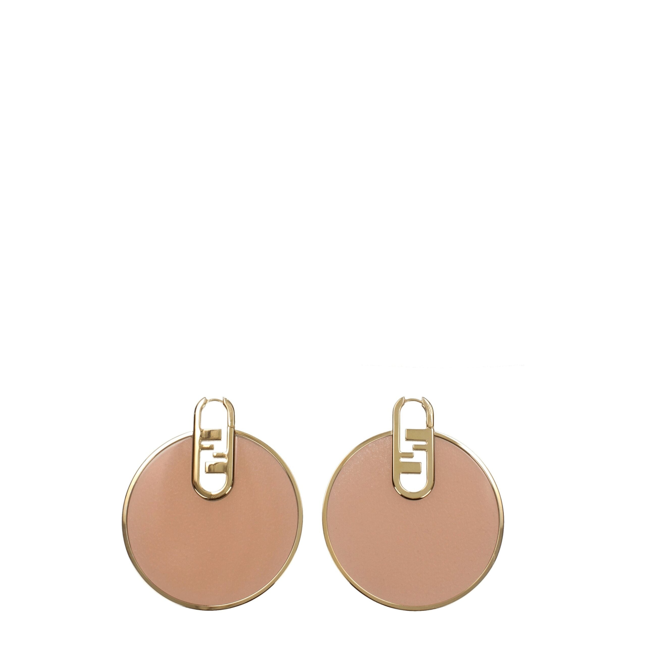 Boucles d'oreilles Fendi en plexiglass roses