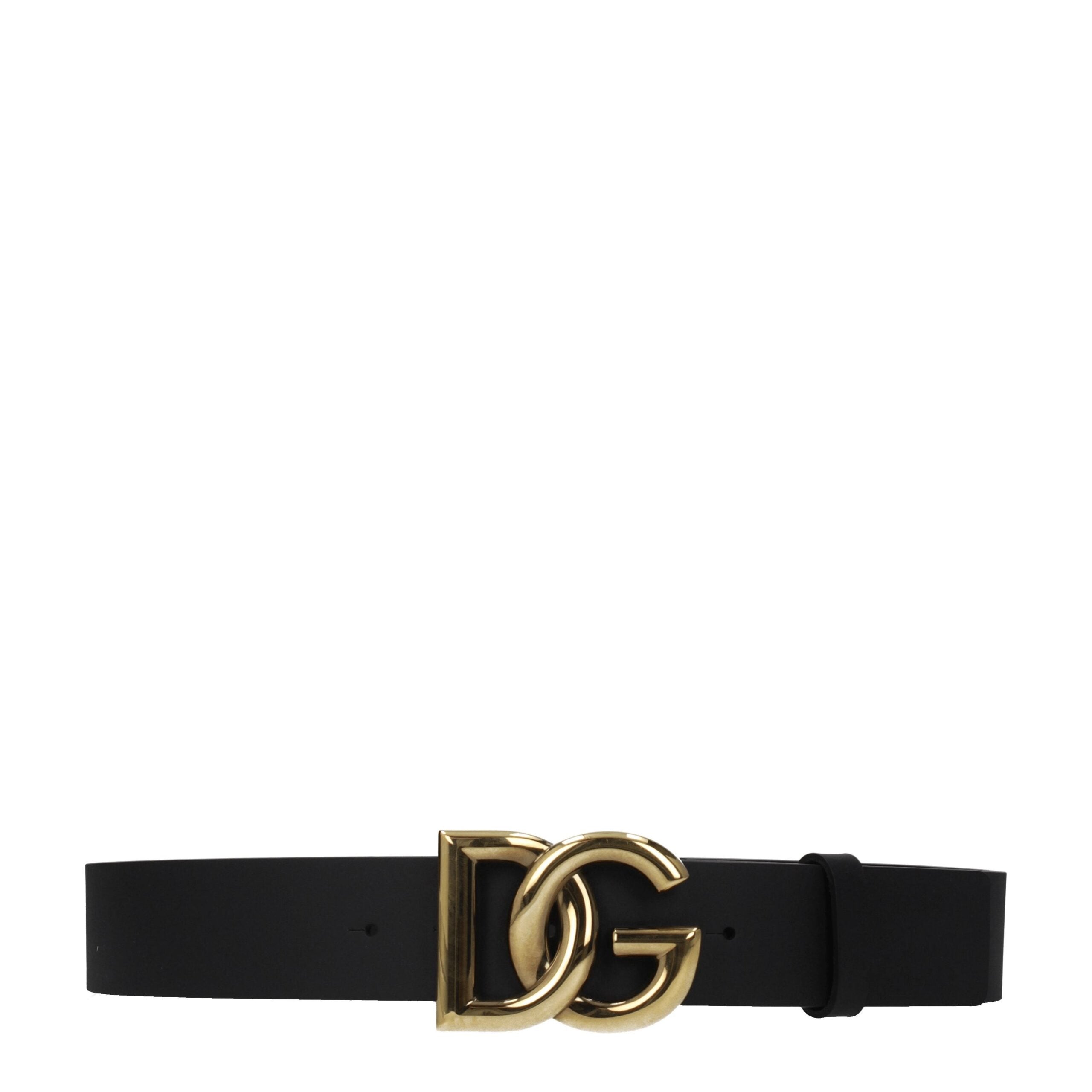Ceinture Dolce&Gabbana en cuir noire