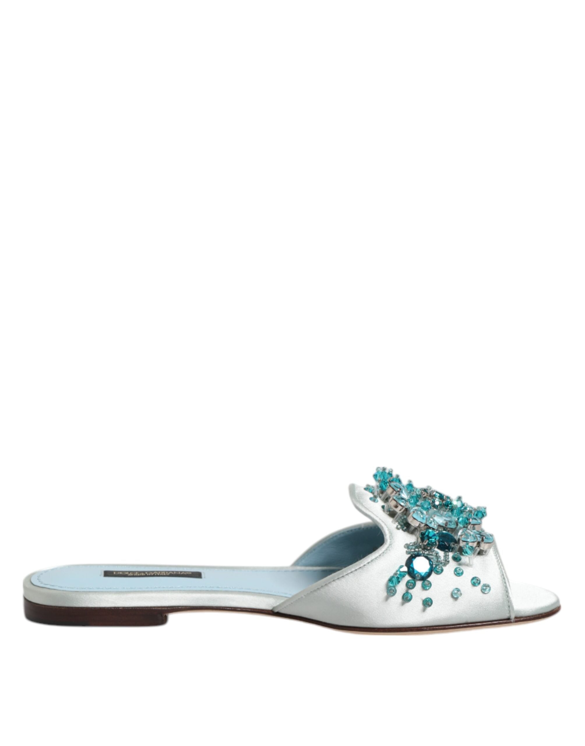 Sandales Dolce & Gabbana argent et bleu