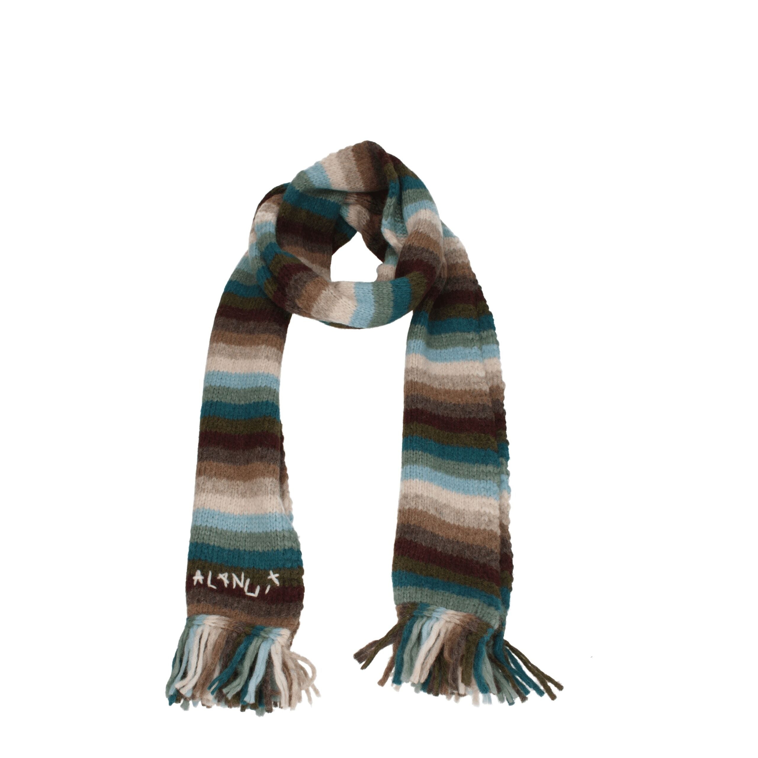 Écharpe Alanui AW25 beige frangée