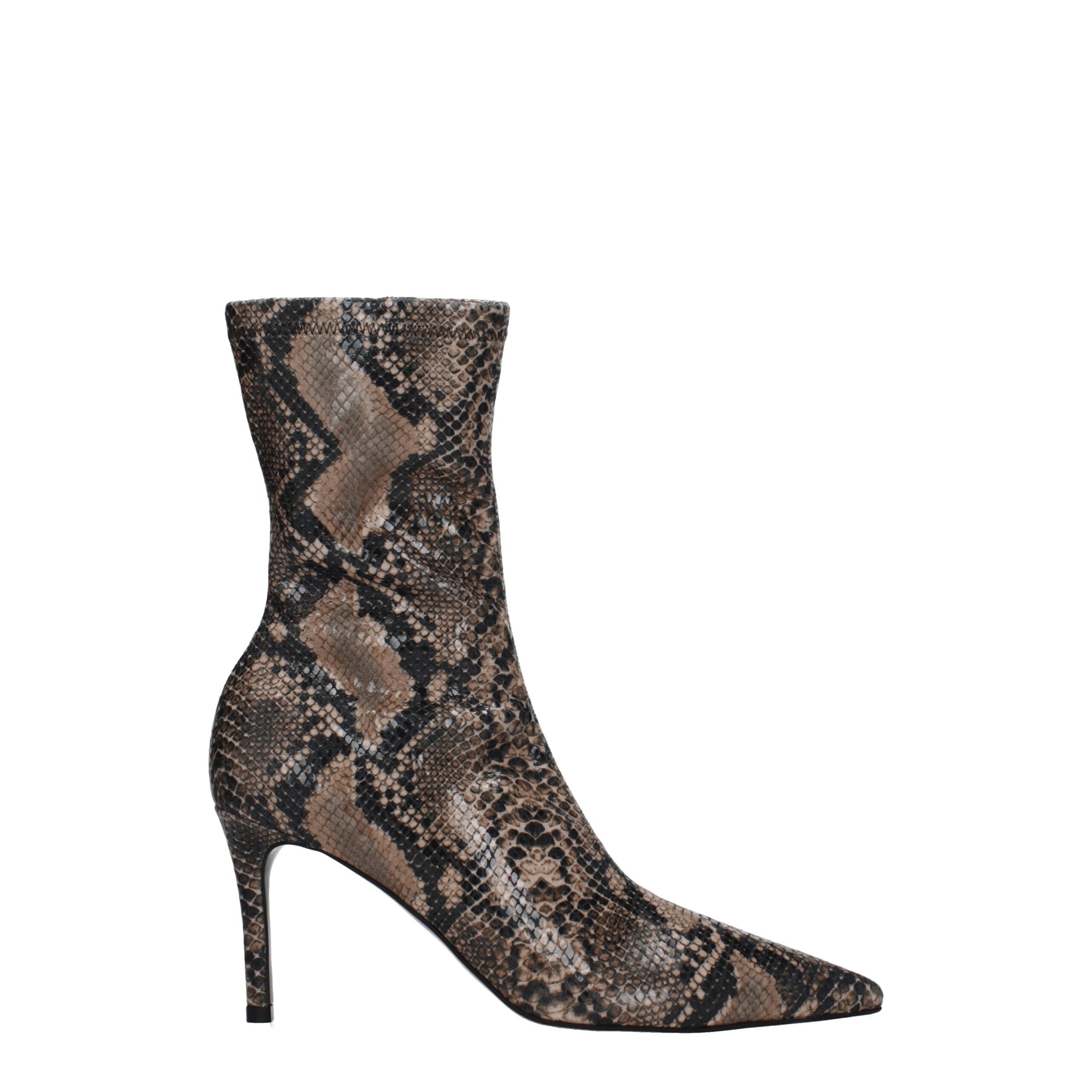 Bottines Stella McCartney python brunes