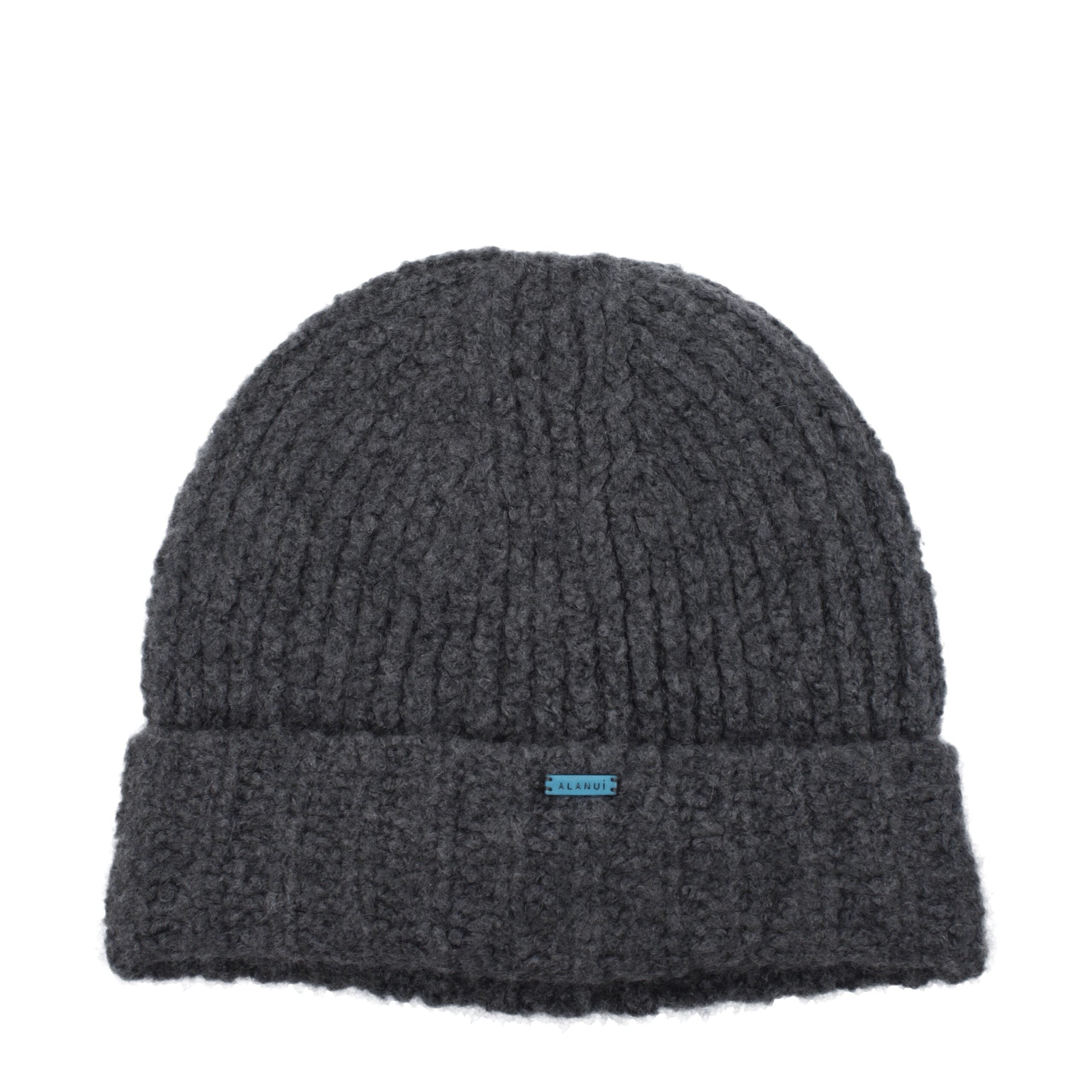 Bonnet Alanui gris en cachemire