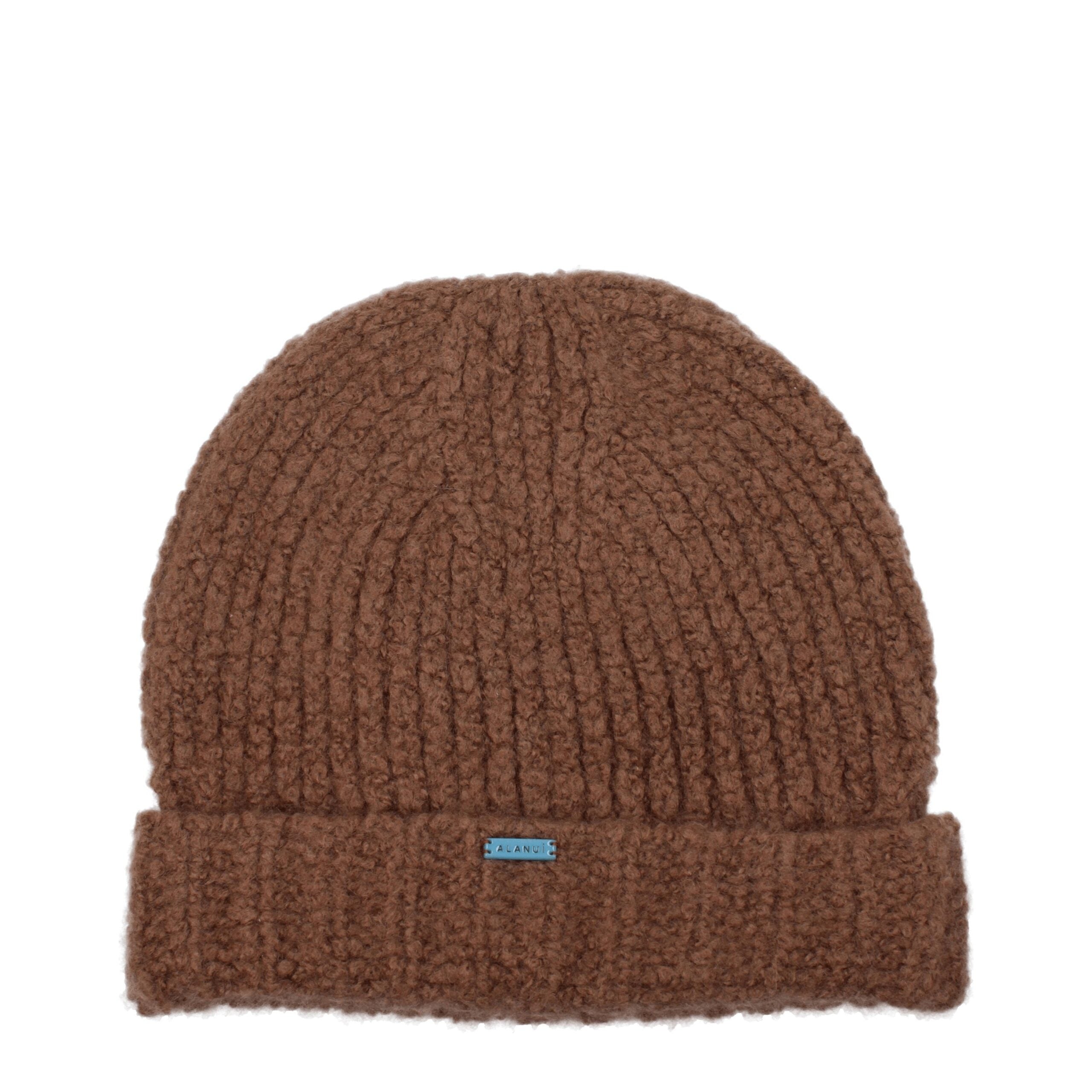 Bonnet Alanui cachemire marron