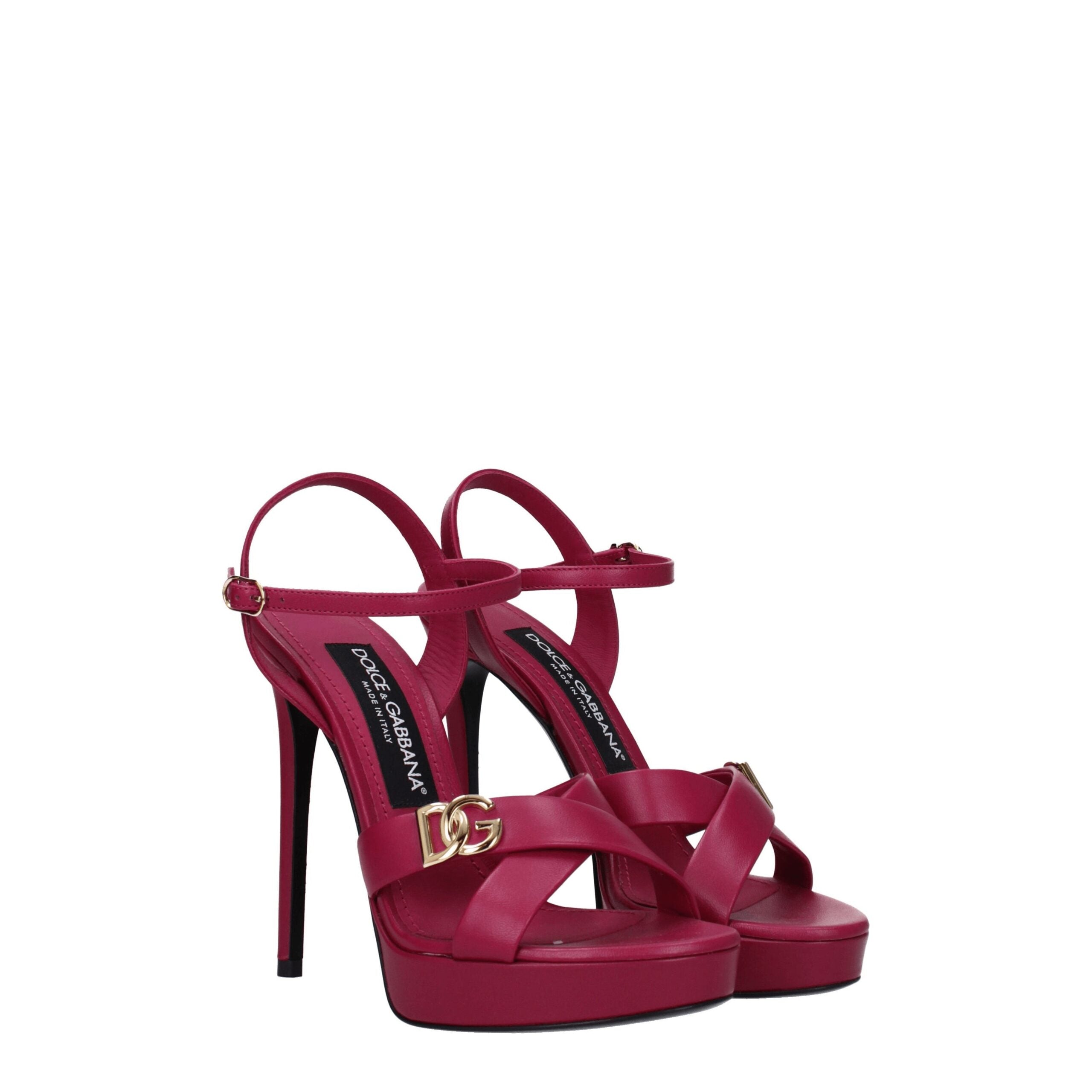 Sandales Dolce&Gabbana à talons fuchsia