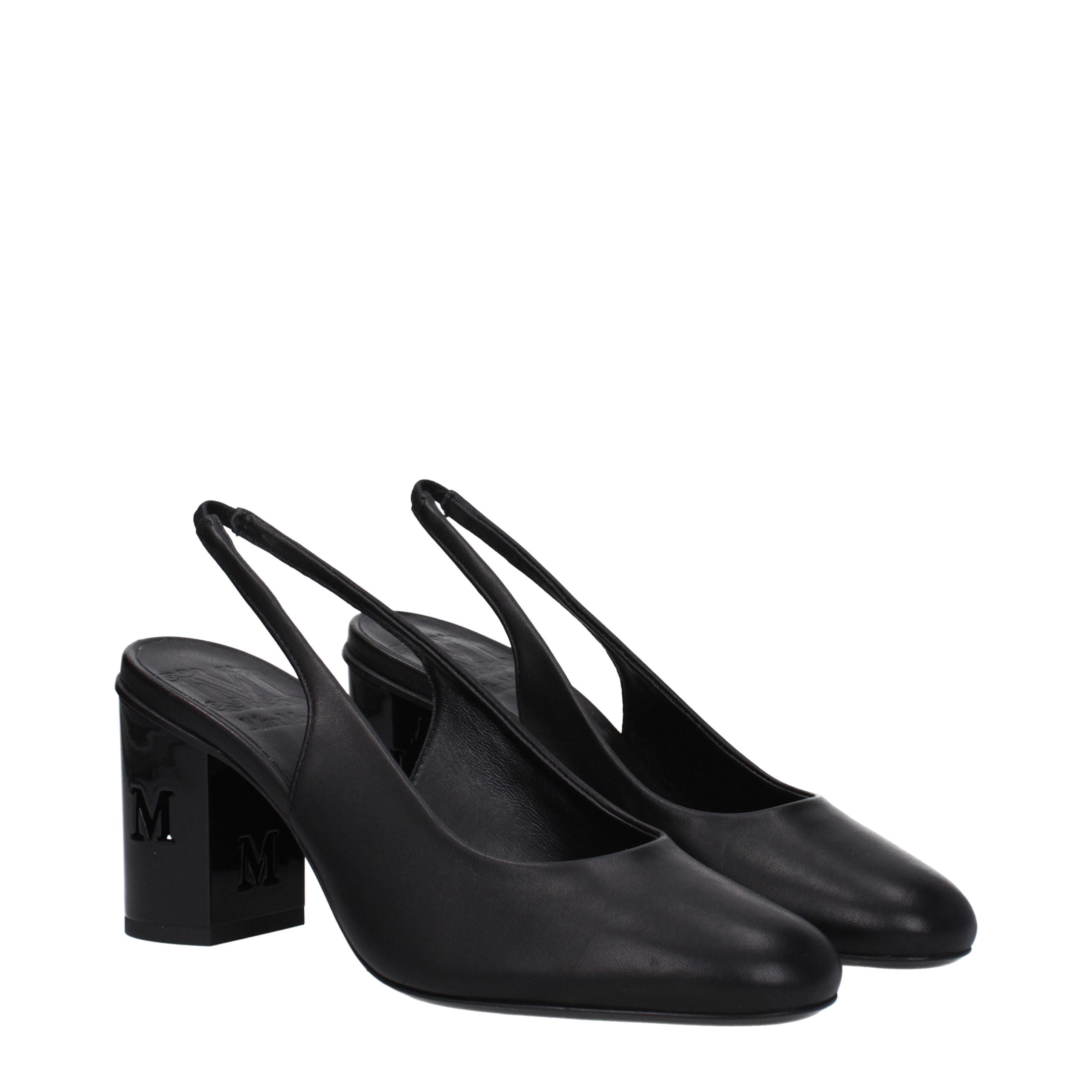 Sandales Max Mara Damiers noires