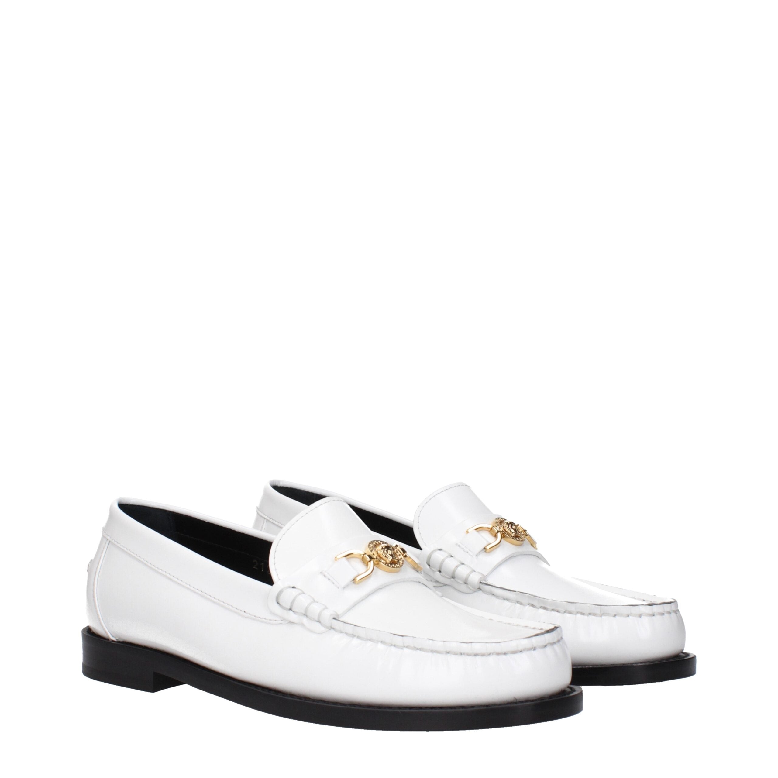 Loafers Versace 10121231 blancs
