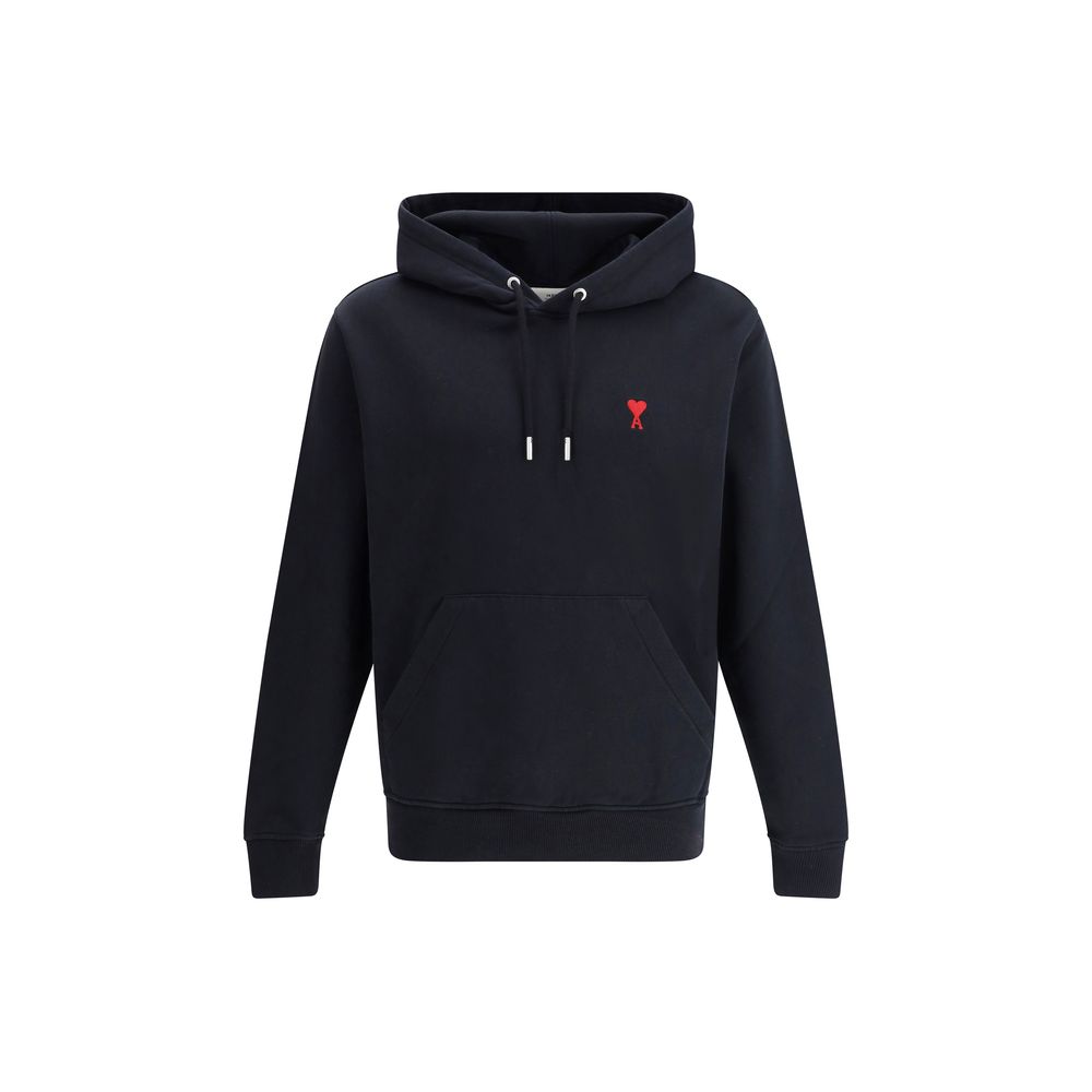 Hoodie Ami Paris brodé noir