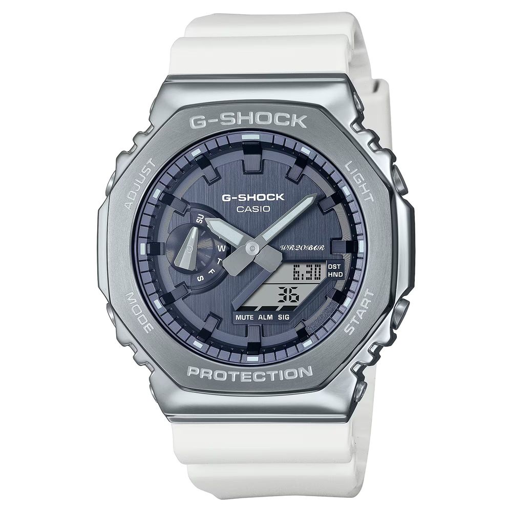 Montre blanche Grey synthétique bleue