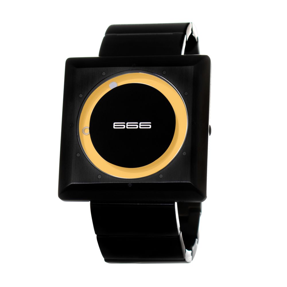 Montre acier noir 45mm noire