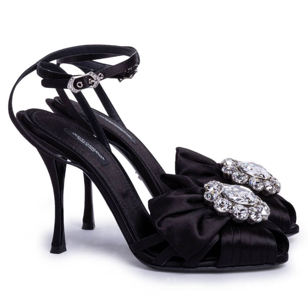 Sandales Dolce & Gabbana à nœud noires