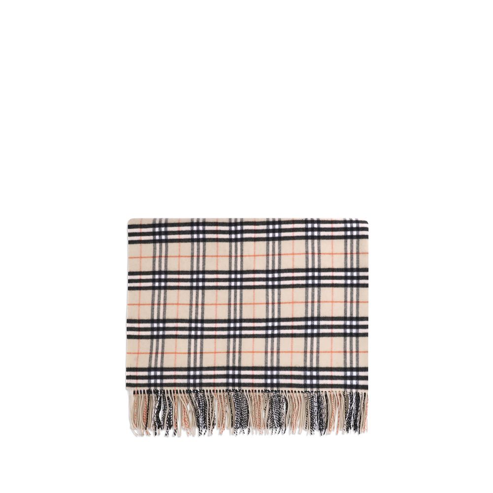 Plaid Burberry en laine beige