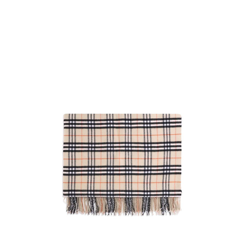 Plaid Burberry en laine beige