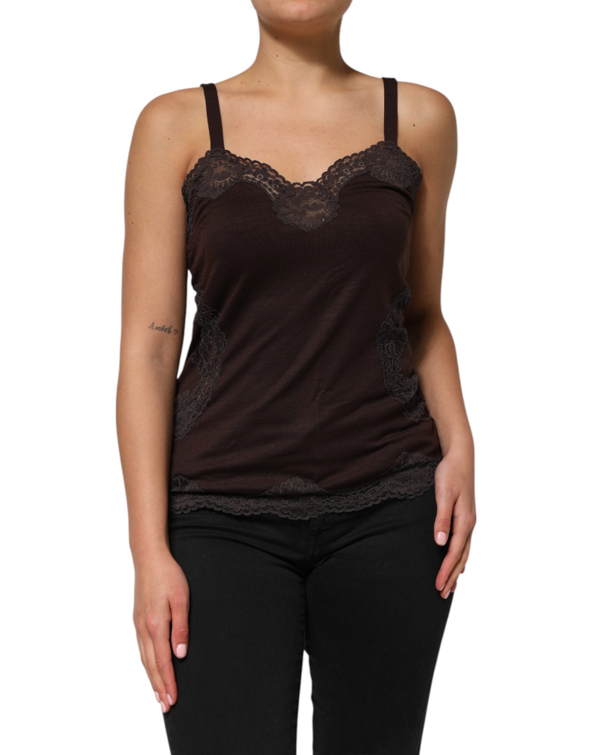 Débardeur Dolce & Gabbana marron foncé