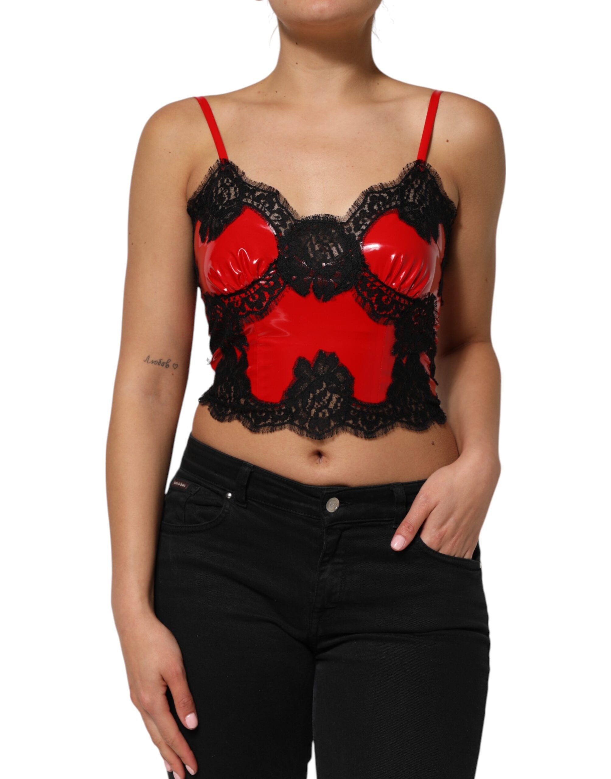 Débardeur Dolce & Gabbana rouge et noir