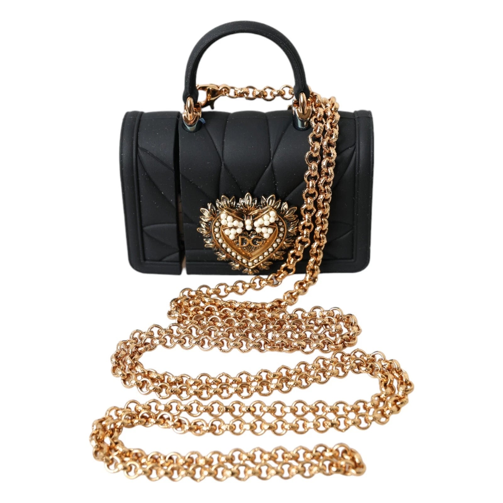 Étui Airpods Dolce & Gabbana noir et or