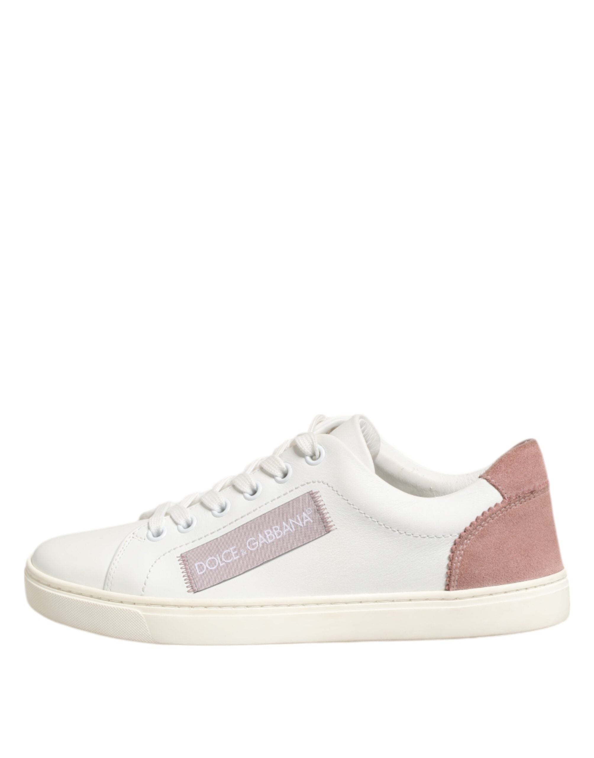 Baskets Dolce & Gabbana blanches et roses
