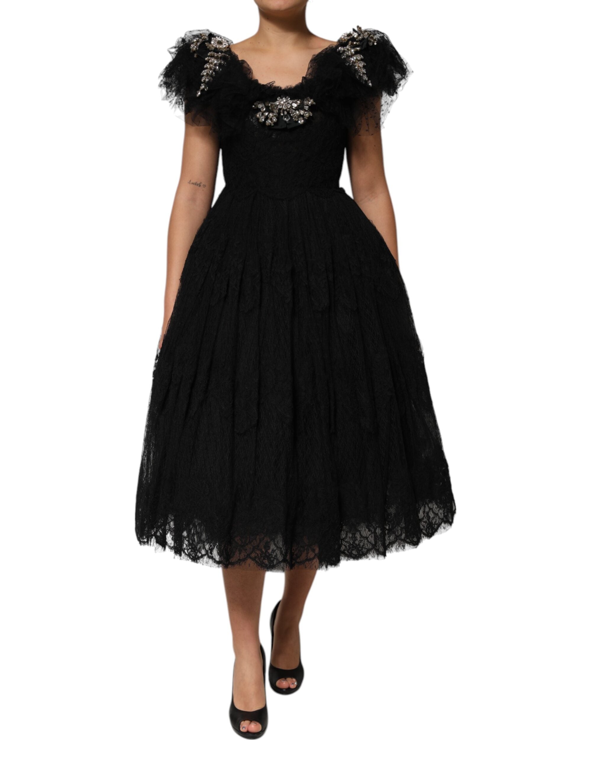 Robe midi Dolce & Gabbana noire