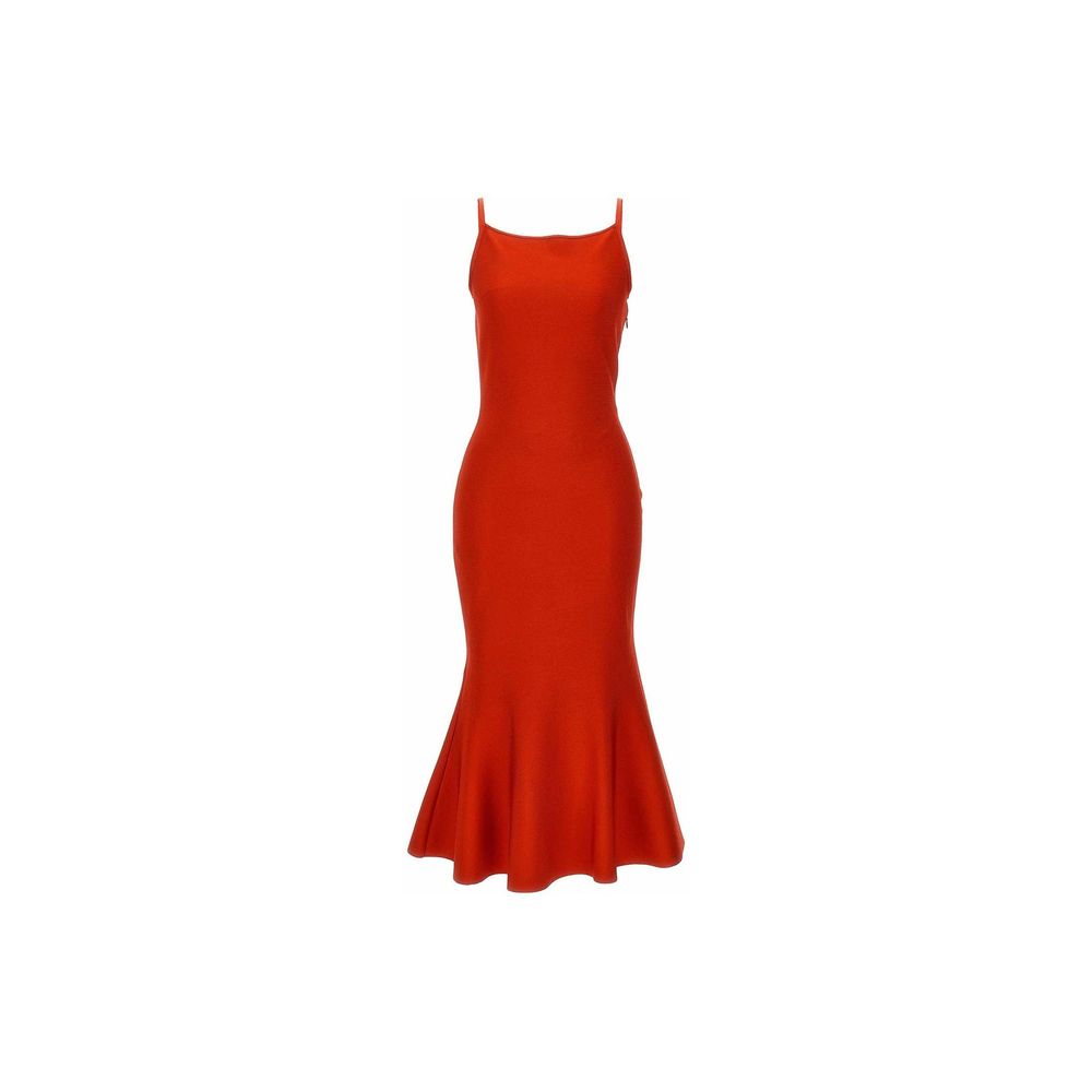 Robe Alexander McQueen évasée rouge