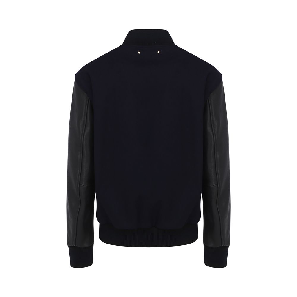 Blouson Golden Goose regular fit bleu
