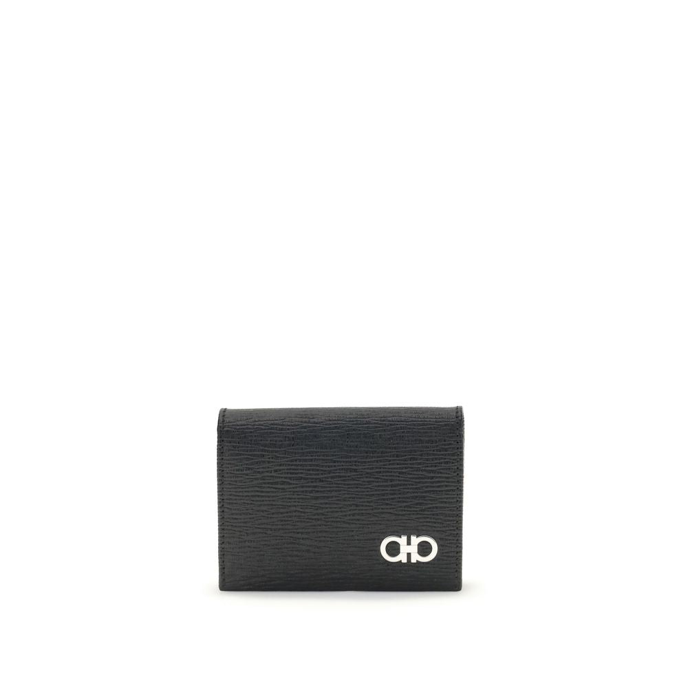 Porte-cartes Ferragamo Gancini rouge