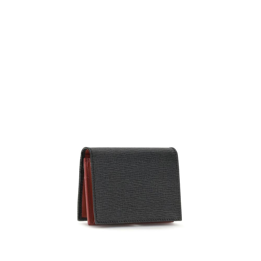 Porte-cartes Ferragamo Gancini rouge