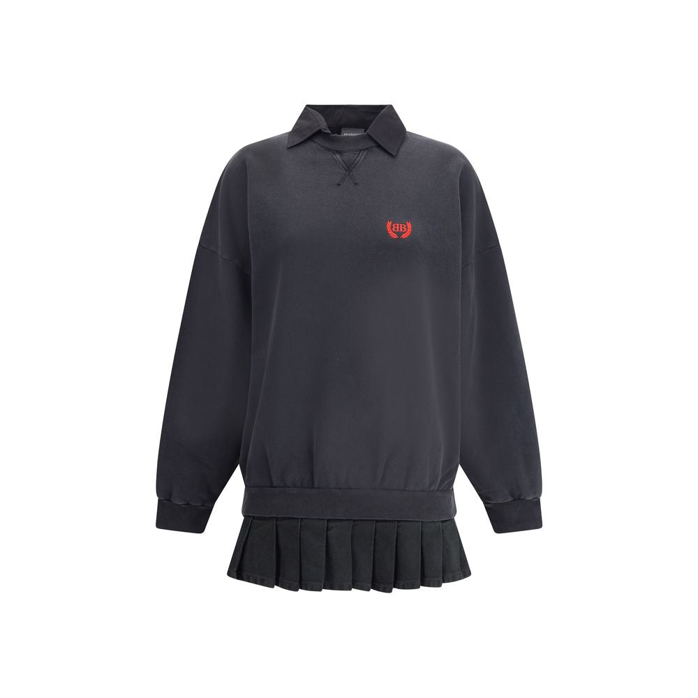 Robe swatshirt Balenciaga noire