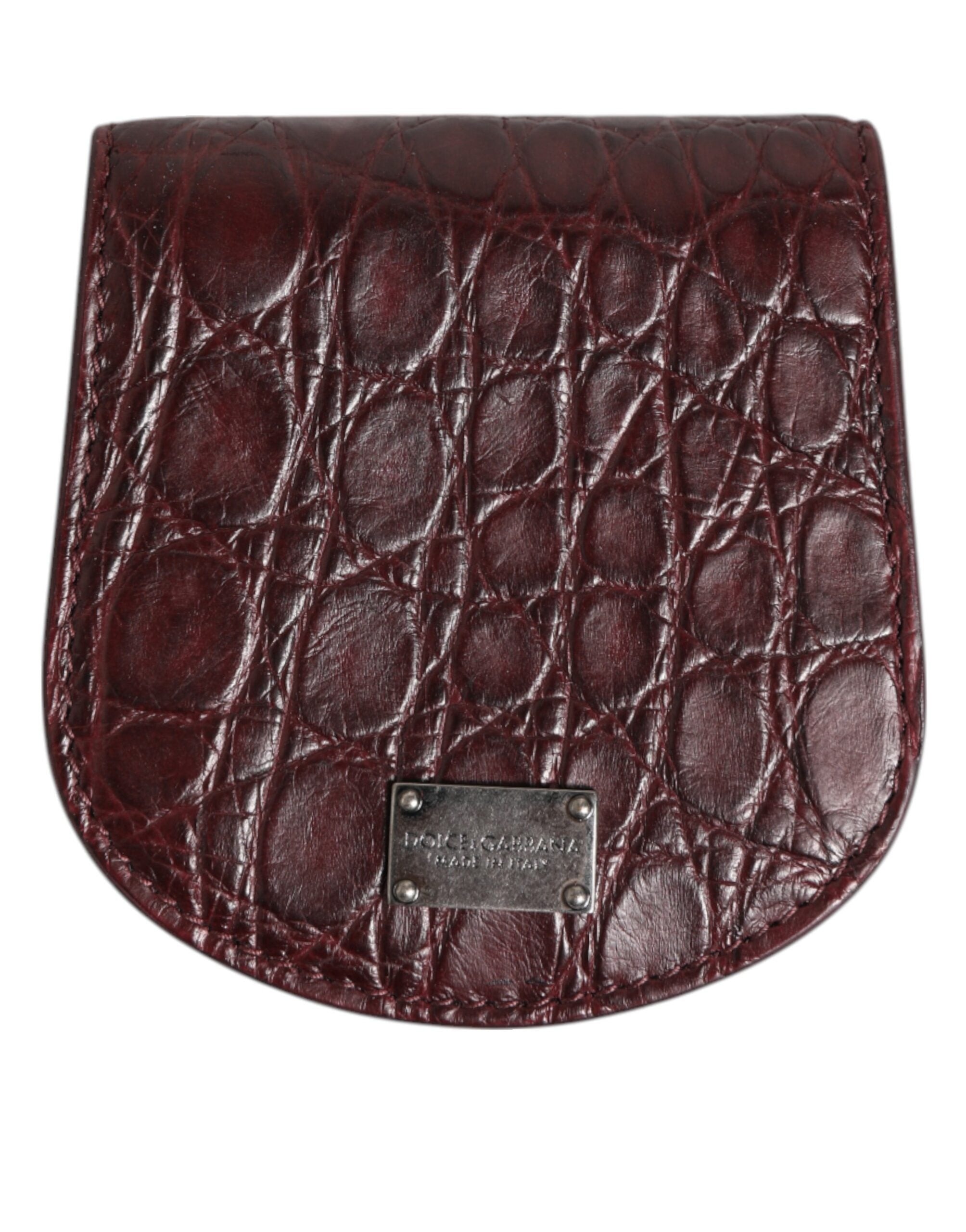 Porte-monnaie Dolce & Gabbana en cuir bordeaux